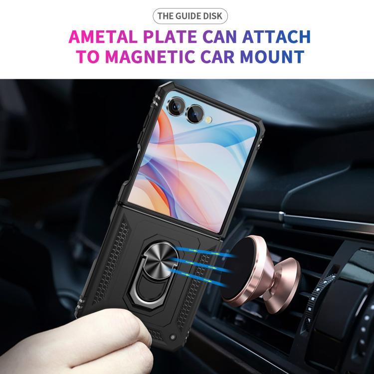 For Samsung Galaxy Z Flip7 5G Shockproof TPU + PC Phone Case with Holder