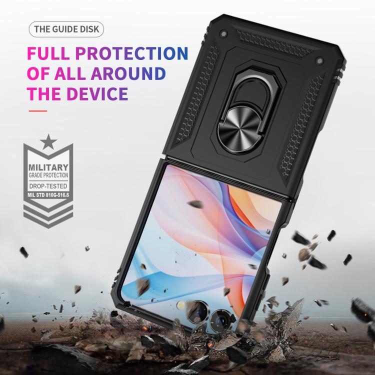 For Samsung Galaxy Z Flip7 5G Shockproof TPU + PC Phone Case with Holder