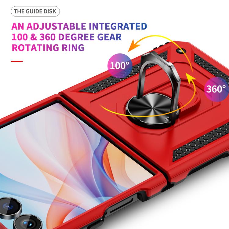 For Samsung Galaxy Z Flip7 5G Shockproof TPU + PC Phone Case with Holder