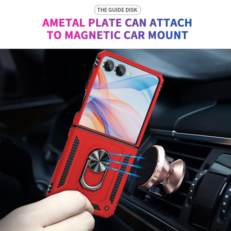 For Samsung Galaxy Z Flip7 5G Shockproof TPU + PC Phone Case with Holder