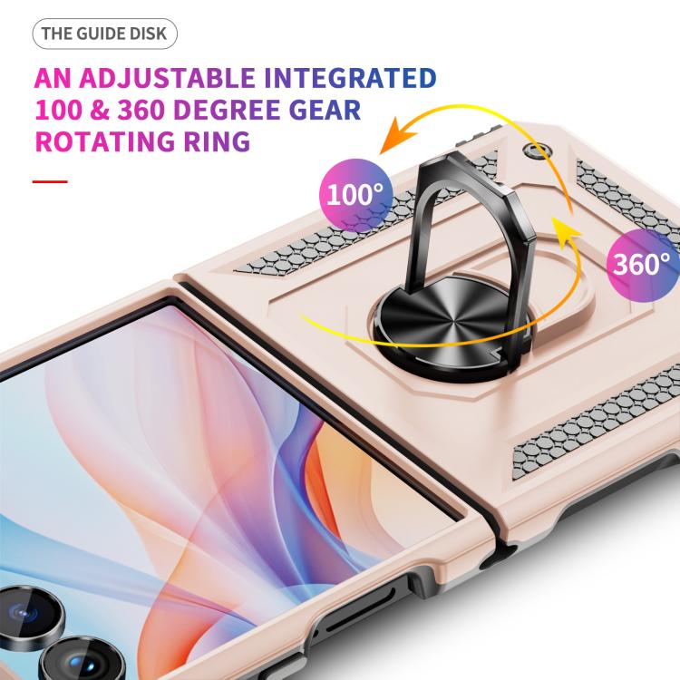 For Samsung Galaxy Z Flip7 5G Shockproof TPU + PC Phone Case with Holder