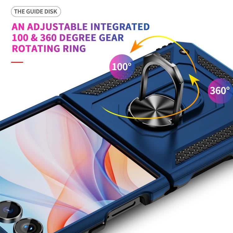 For Samsung Galaxy Z Flip7 5G Shockproof TPU + PC Phone Case with Holder