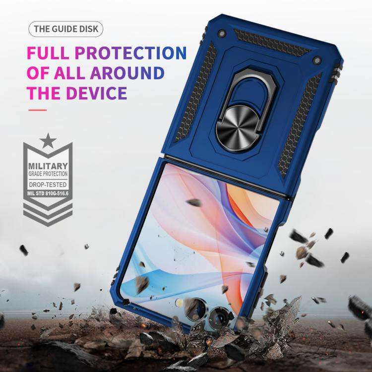 For Samsung Galaxy Z Flip7 5G Shockproof TPU + PC Phone Case with Holder