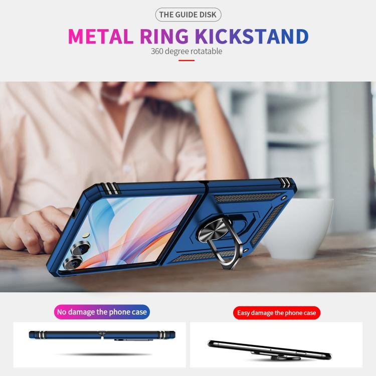 For Samsung Galaxy Z Flip7 5G Shockproof TPU + PC Phone Case with Holder