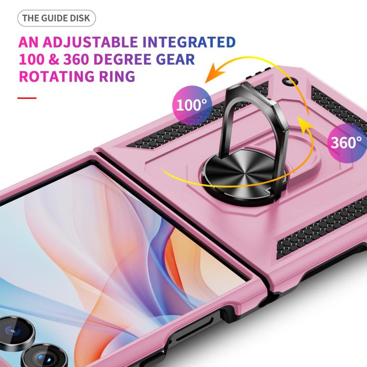 For Samsung Galaxy Z Flip7 5G Shockproof TPU + PC Phone Case with Holder