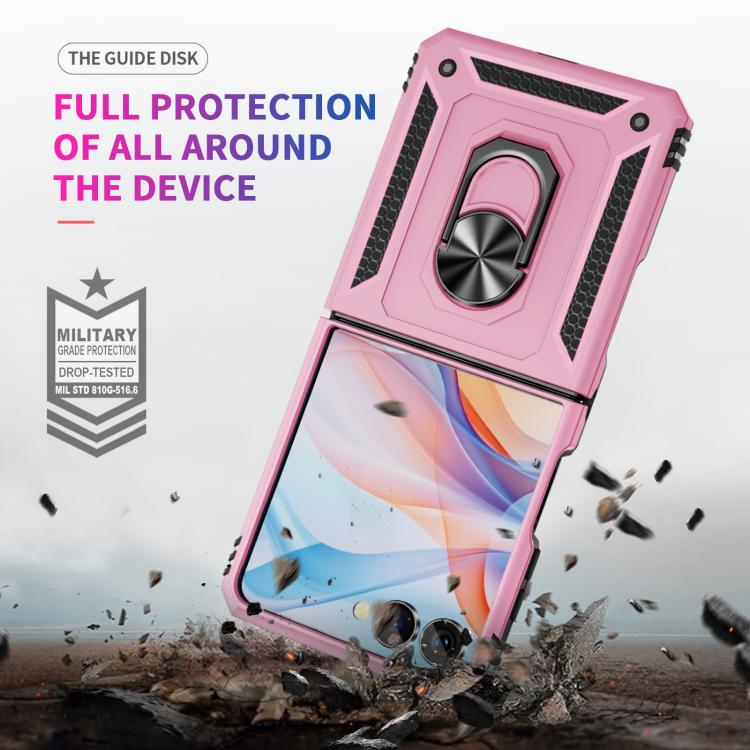 For Samsung Galaxy Z Flip7 5G Shockproof TPU + PC Phone Case with Holder