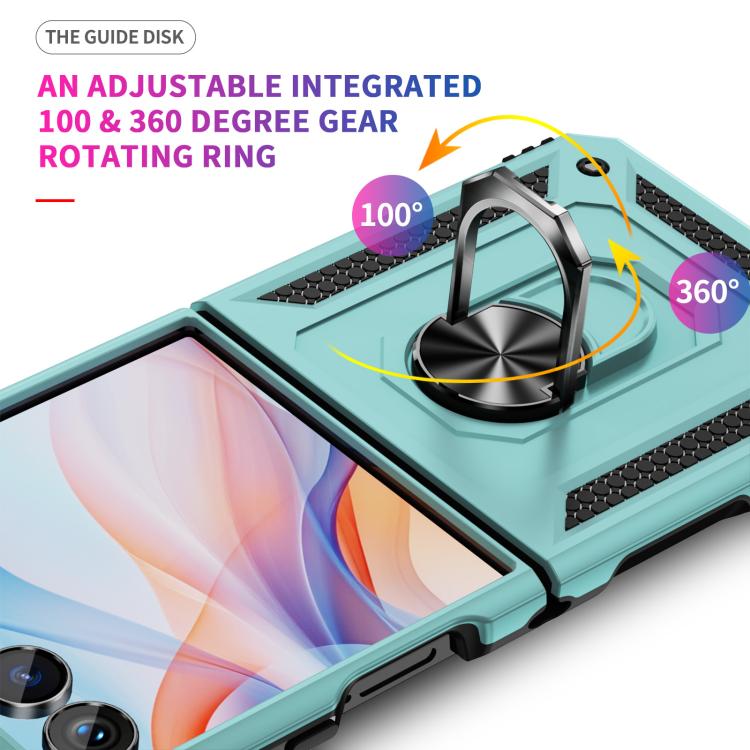 For Samsung Galaxy Z Flip7 5G Shockproof TPU + PC Phone Case with Holder