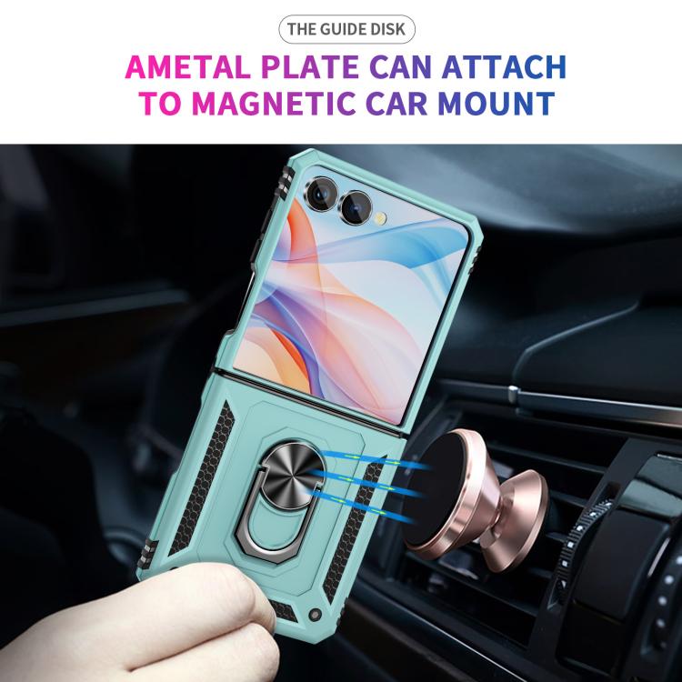 For Samsung Galaxy Z Flip7 5G Shockproof TPU + PC Phone Case with Holder