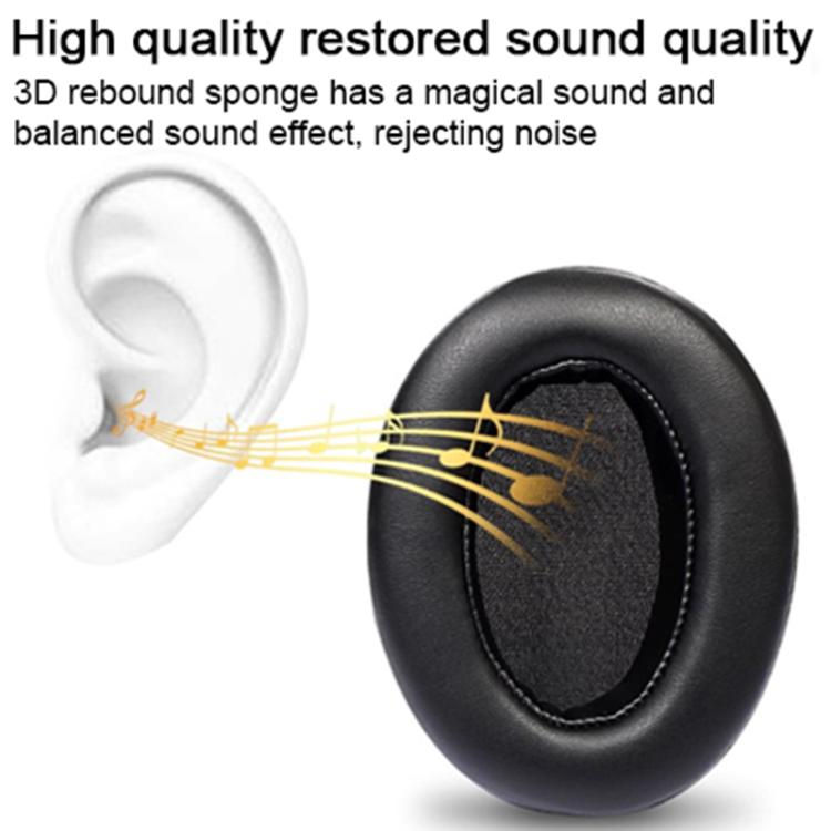 2pcs Ice Silk Cloth Ice Feeling Slip-on Type Earphone Covers For Brainwavz HM5 - Black