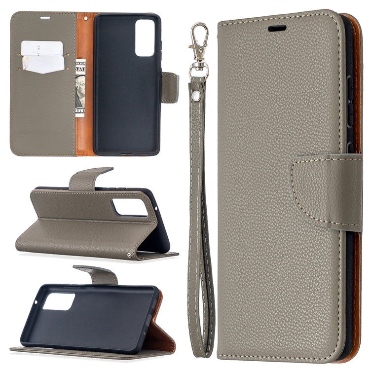 For Samsung Galaxy S20 FE 5G / S20 Lite Litchi Texture Pure Color Horizontal Flip PU Leather Case with Holder & Card Slots & Wallet & Lanyard