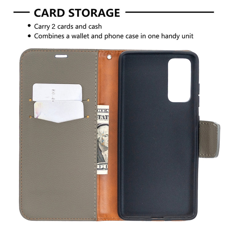 For Samsung Galaxy S20 FE 5G / S20 Lite Litchi Texture Pure Color Horizontal Flip PU Leather Case with Holder & Card Slots & Wallet & Lanyard