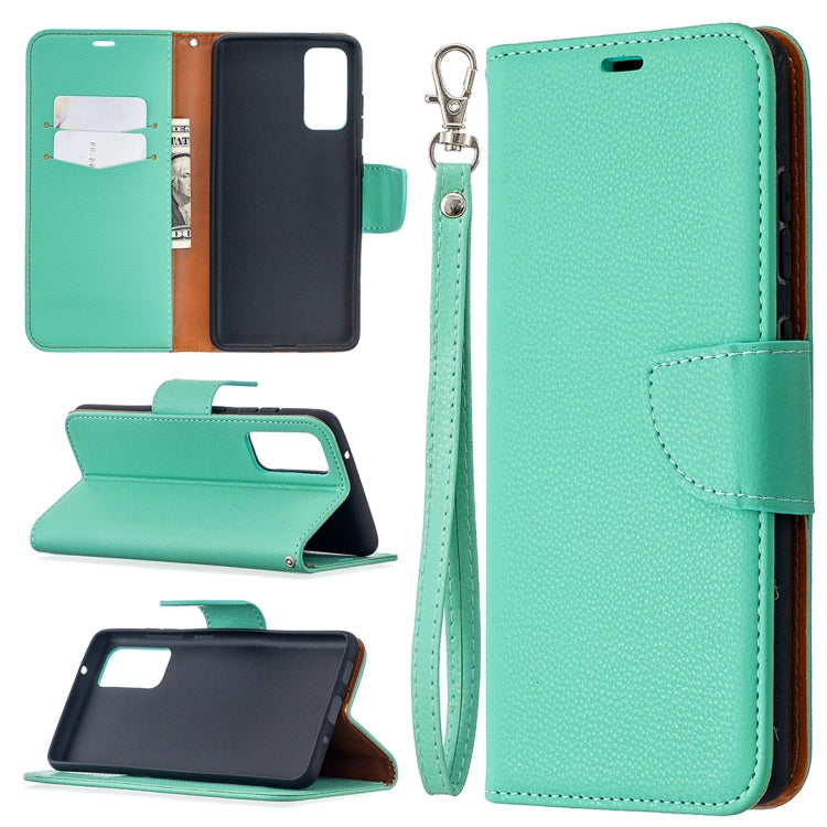 For Samsung Galaxy S20 FE 5G / S20 Lite Litchi Texture Pure Color Horizontal Flip PU Leather Case with Holder & Card Slots & Wallet & Lanyard