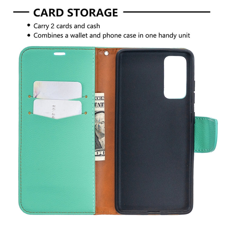 For Samsung Galaxy S20 FE 5G / S20 Lite Litchi Texture Pure Color Horizontal Flip PU Leather Case with Holder & Card Slots & Wallet & Lanyard