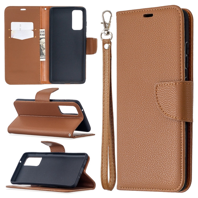 For Samsung Galaxy S20 FE 5G / S20 Lite Litchi Texture Pure Color Horizontal Flip PU Leather Case with Holder & Card Slots & Wallet & Lanyard
