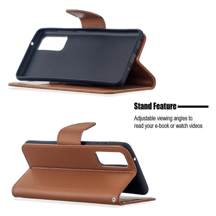 For Samsung Galaxy S20 FE 5G / S20 Lite Litchi Texture Pure Color Horizontal Flip PU Leather Case with Holder & Card Slots & Wallet & Lanyard