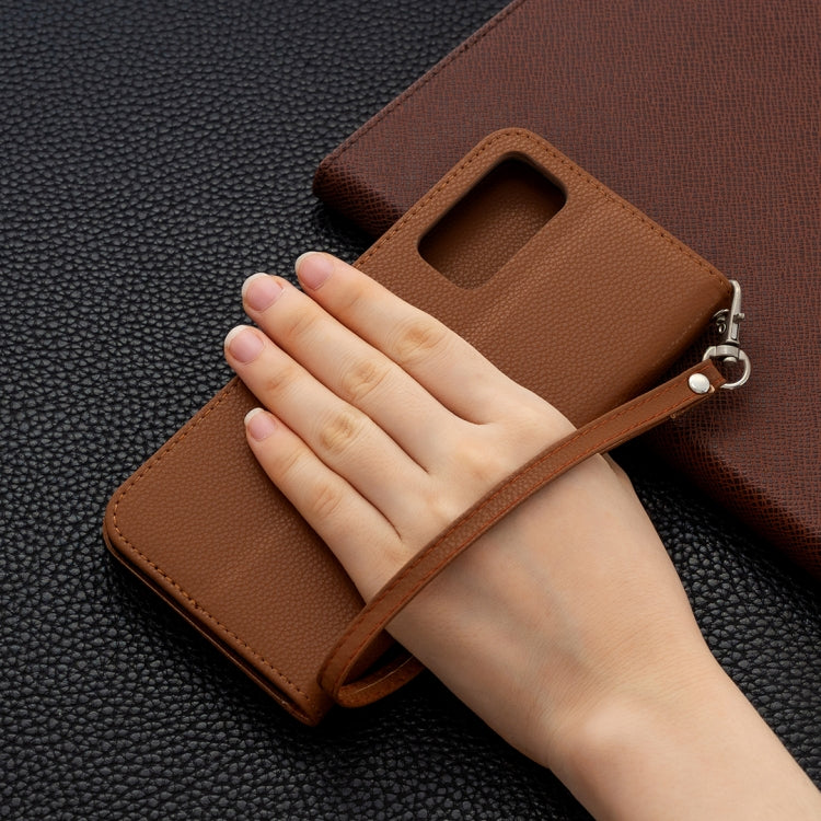 For Samsung Galaxy S20 FE 5G / S20 Lite Litchi Texture Pure Color Horizontal Flip PU Leather Case with Holder & Card Slots & Wallet & Lanyard