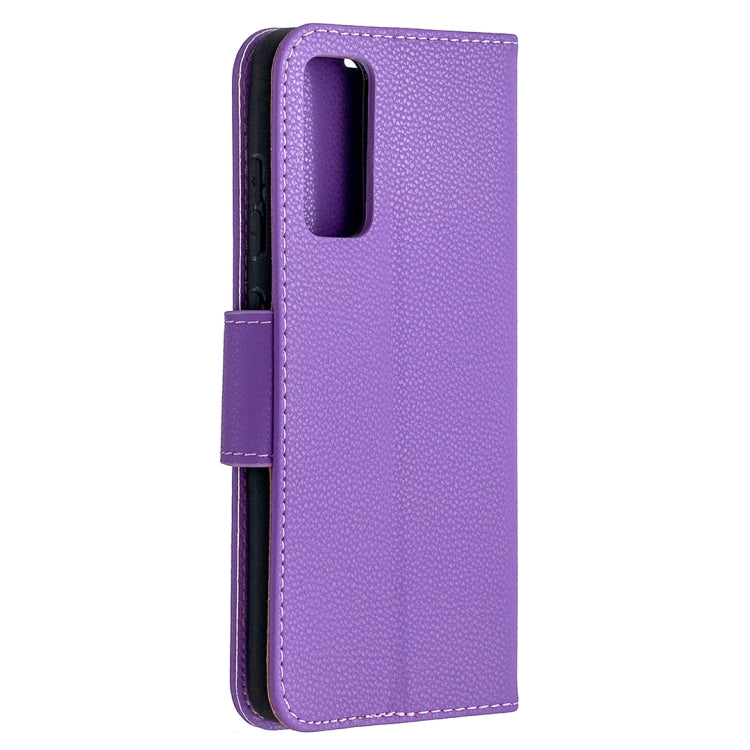 For Samsung Galaxy S20 FE 5G / S20 Lite Litchi Texture Pure Color Horizontal Flip PU Leather Case with Holder & Card Slots & Wallet & Lanyard