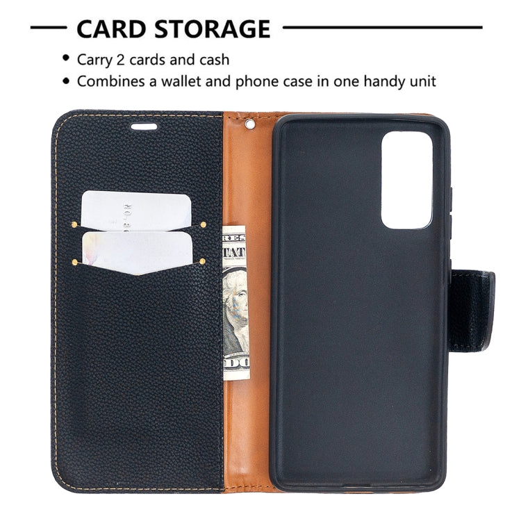 For Samsung Galaxy S20 FE 5G / S20 Lite Litchi Texture Pure Color Horizontal Flip PU Leather Case with Holder & Card Slots & Wallet & Lanyard