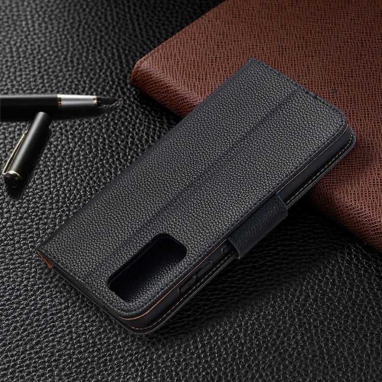For Samsung Galaxy S20 FE 5G / S20 Lite Litchi Texture Pure Color Horizontal Flip PU Leather Case with Holder & Card Slots & Wallet & Lanyard