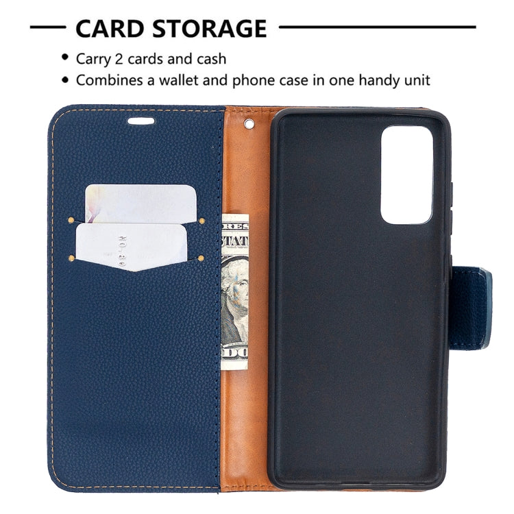 For Samsung Galaxy S20 FE 5G / S20 Lite Litchi Texture Pure Color Horizontal Flip PU Leather Case with Holder & Card Slots & Wallet & Lanyard