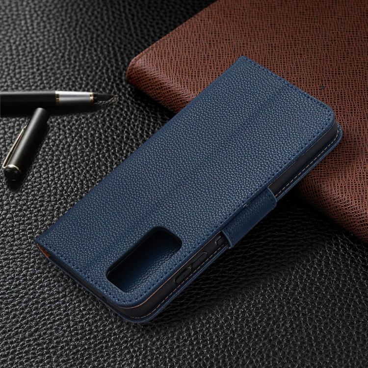 For Samsung Galaxy S20 FE 5G / S20 Lite Litchi Texture Pure Color Horizontal Flip PU Leather Case with Holder & Card Slots & Wallet & Lanyard