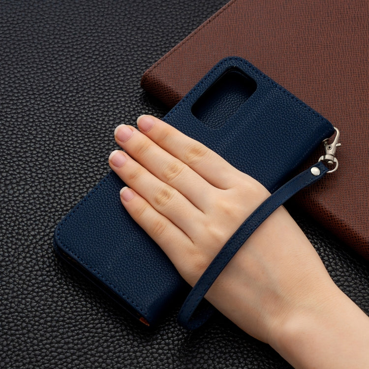 For Samsung Galaxy S20 FE 5G / S20 Lite Litchi Texture Pure Color Horizontal Flip PU Leather Case with Holder & Card Slots & Wallet & Lanyard