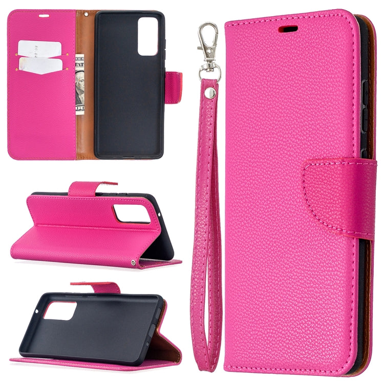 For Samsung Galaxy S20 FE 5G / S20 Lite Litchi Texture Pure Color Horizontal Flip PU Leather Case with Holder & Card Slots & Wallet & Lanyard