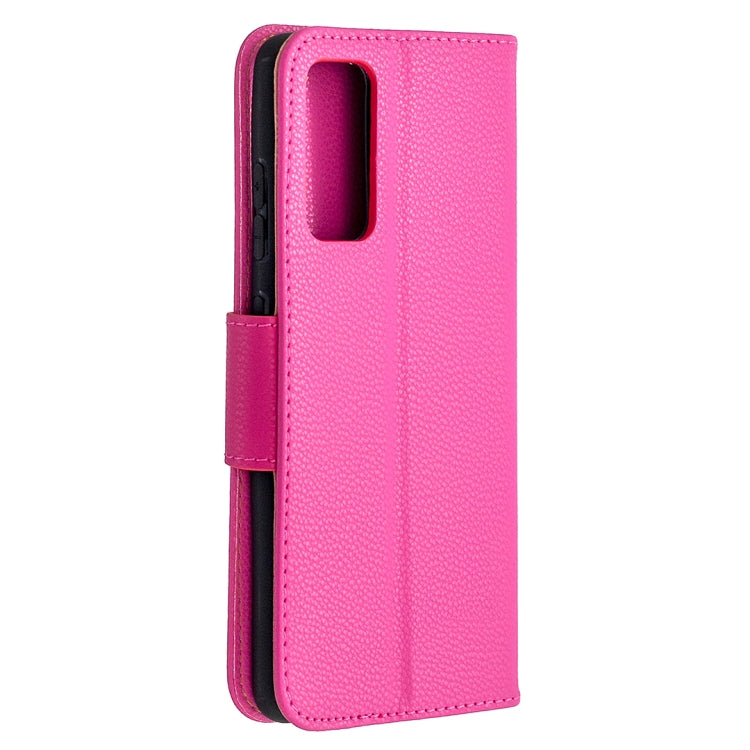 For Samsung Galaxy S20 FE 5G / S20 Lite Litchi Texture Pure Color Horizontal Flip PU Leather Case with Holder & Card Slots & Wallet & Lanyard