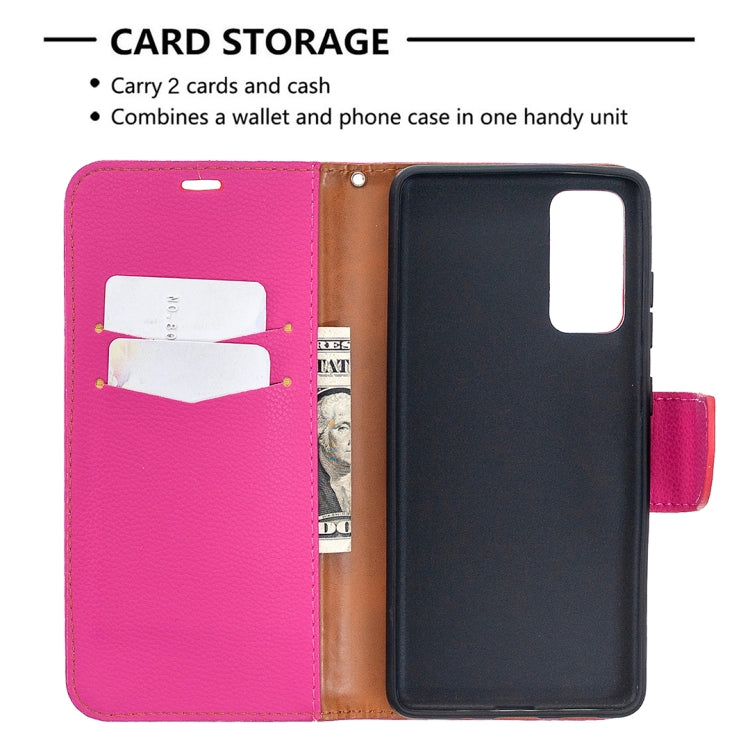 For Samsung Galaxy S20 FE 5G / S20 Lite Litchi Texture Pure Color Horizontal Flip PU Leather Case with Holder & Card Slots & Wallet & Lanyard