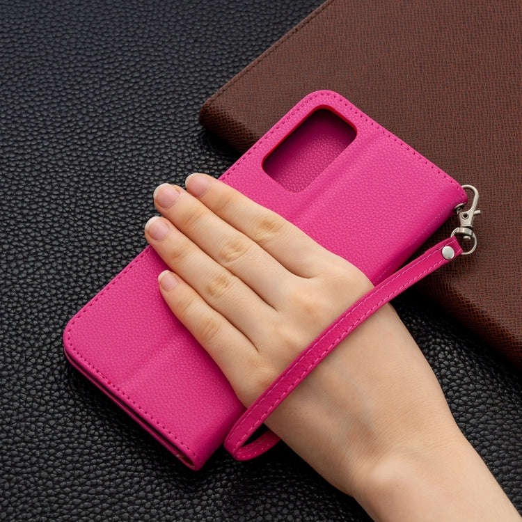 For Samsung Galaxy S20 FE 5G / S20 Lite Litchi Texture Pure Color Horizontal Flip PU Leather Case with Holder & Card Slots & Wallet & Lanyard