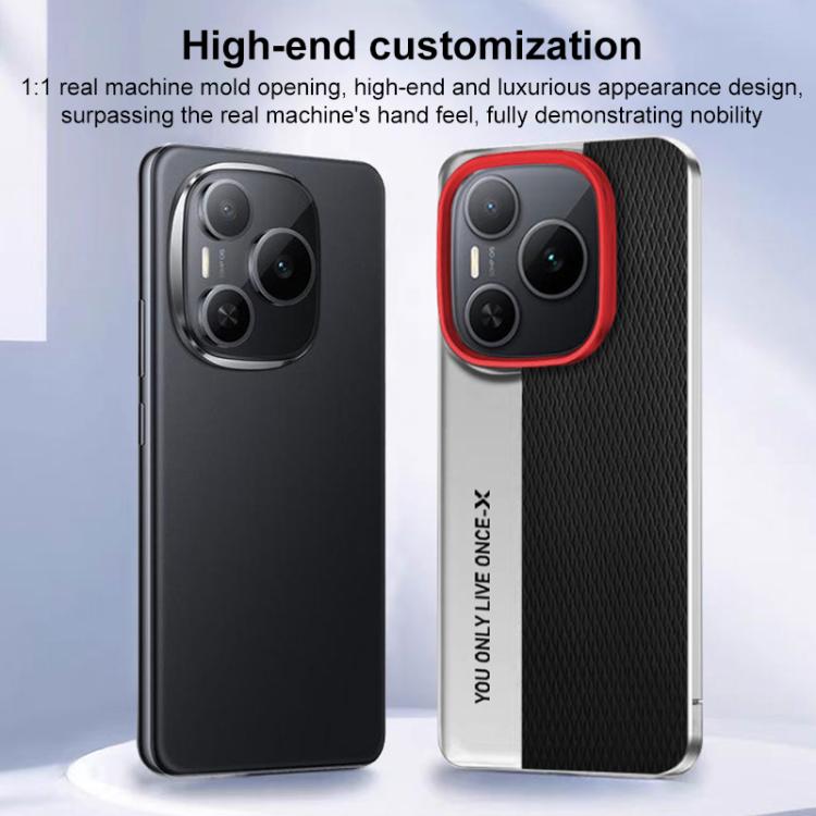 For Honor Power Camera Design Diamond Texture Leather PC Phone Case