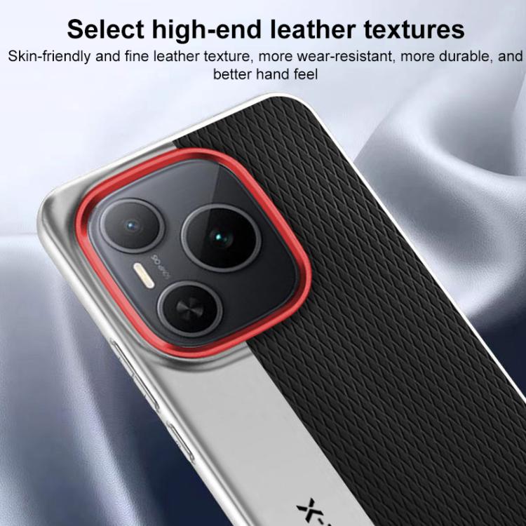 For Honor Power Camera Design Diamond Texture Leather PC Phone Case