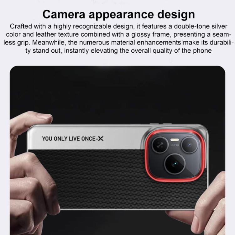For Honor Power Camera Design Diamond Texture Leather PC Phone Case