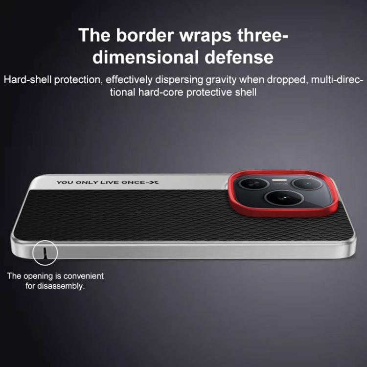 For Honor Power Camera Design Diamond Texture Leather PC Phone Case