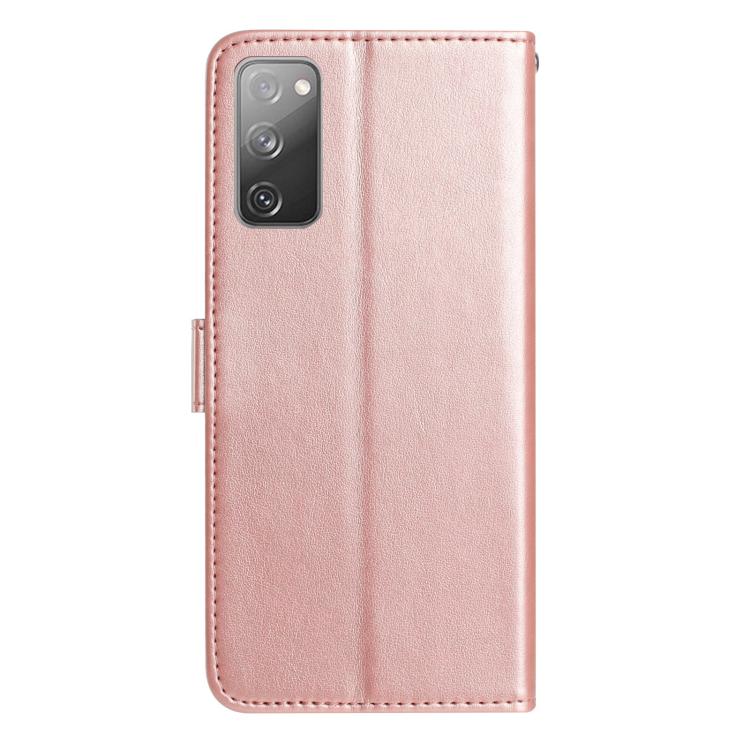 For Samsung Galaxy S20 FE 5G Rose Flower Embossing Pattern Leather Phone Case