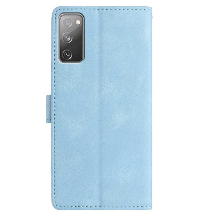 For Samsung Galaxy S20 FE 5G Rose Flower Embossing Pattern Leather Phone Case