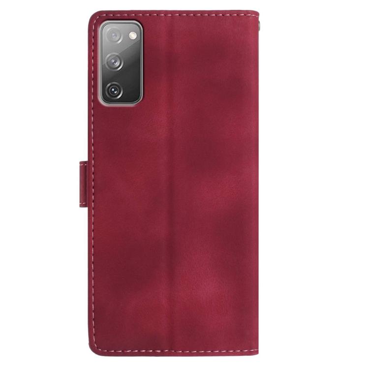 For Samsung Galaxy S20 FE 5G Rose Flower Embossing Pattern Leather Phone Case