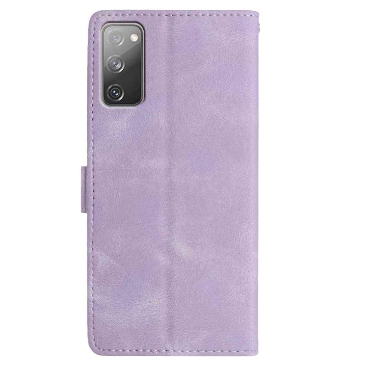 For Samsung Galaxy S20 FE 5G Rose Flower Embossing Pattern Leather Phone Case