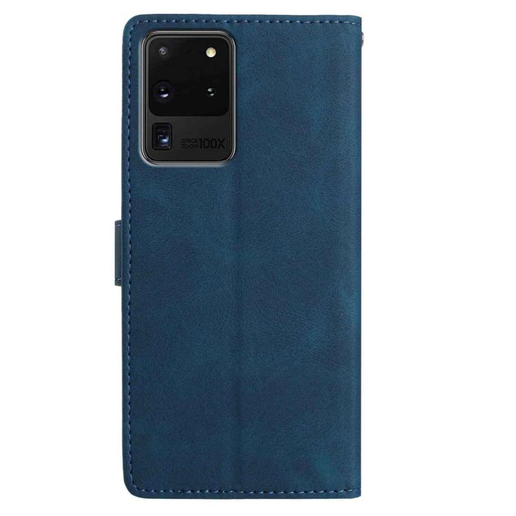 For Samsung Galaxy S20 Ultra 5G Rose Flower Embossing Pattern Leather Phone Case