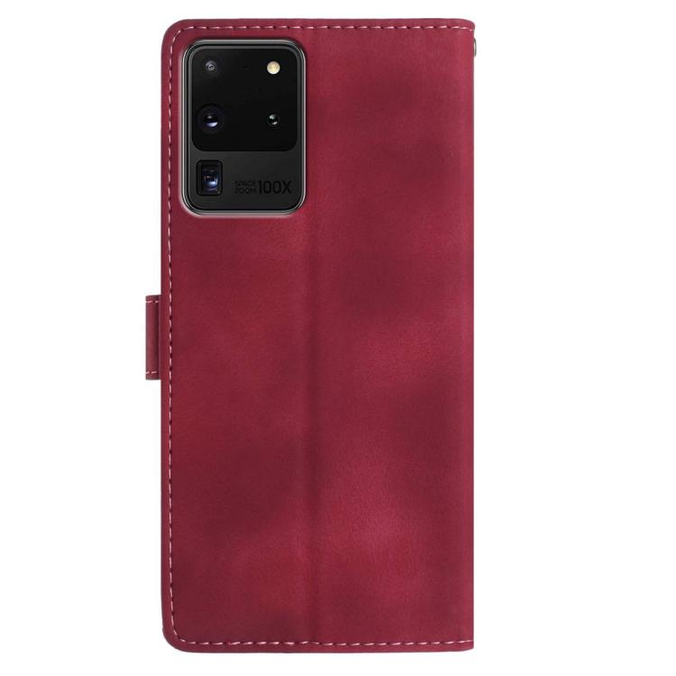 For Samsung Galaxy S20 Ultra 5G Rose Flower Embossing Pattern Leather Phone Case