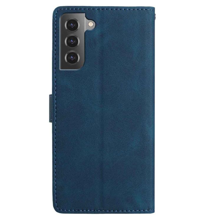For Samsung Galaxy S21 5G Rose Flower Embossing Pattern Leather Phone Case