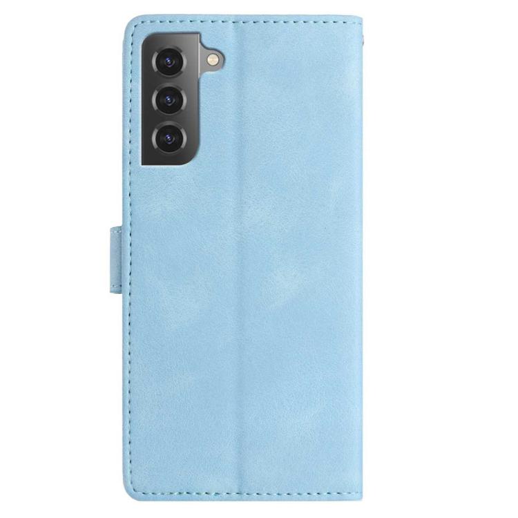 For Samsung Galaxy S21 5G Rose Flower Embossing Pattern Leather Phone Case