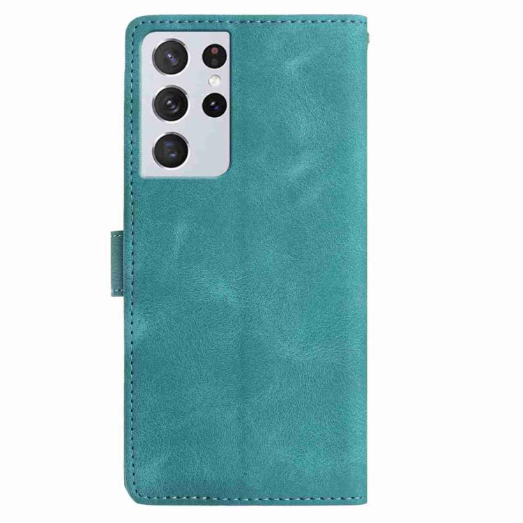 For Samsung Galaxy S21 Ultra 5G Rose Flower Embossing Pattern Leather Phone Case
