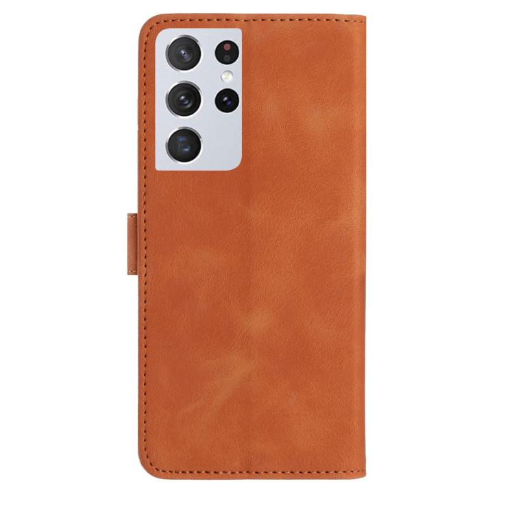 For Samsung Galaxy S21 Ultra 5G Rose Flower Embossing Pattern Leather Phone Case