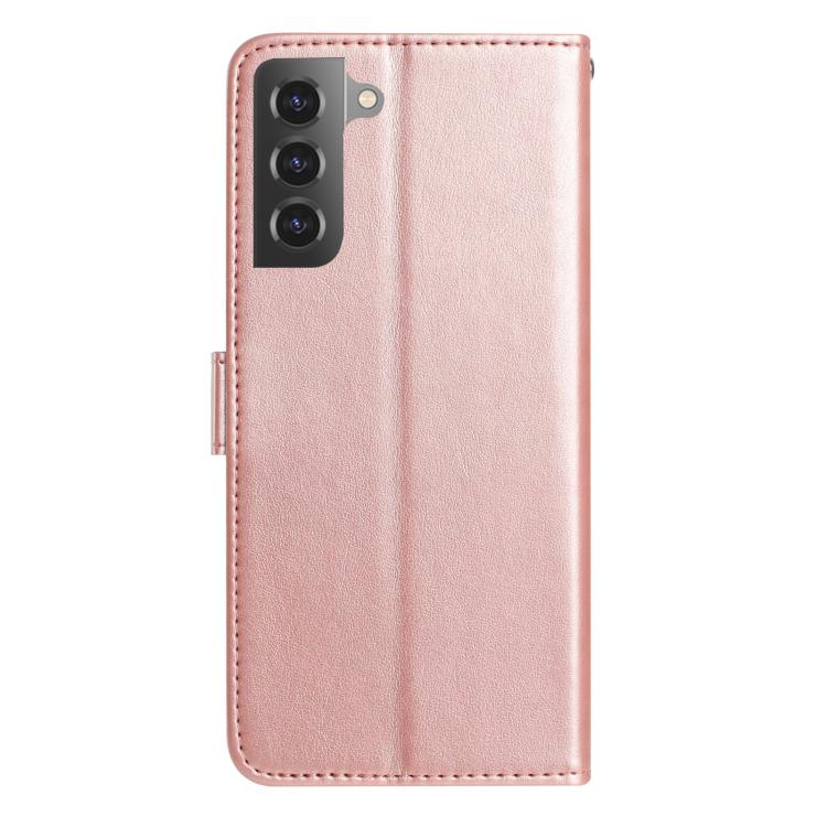 For Samsung Galaxy S22 5G Rose Flower Embossing Pattern Leather Phone Case
