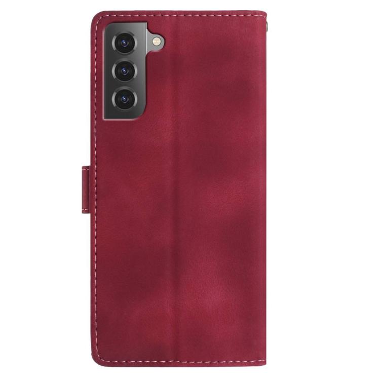 For Samsung Galaxy S22 5G Rose Flower Embossing Pattern Leather Phone Case