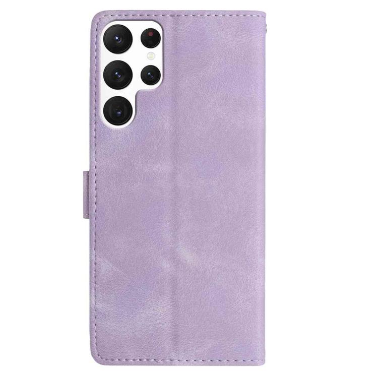 For Samsung Galaxy S22 Ultra 5G Rose Flower Embossing Pattern Leather Phone Case
