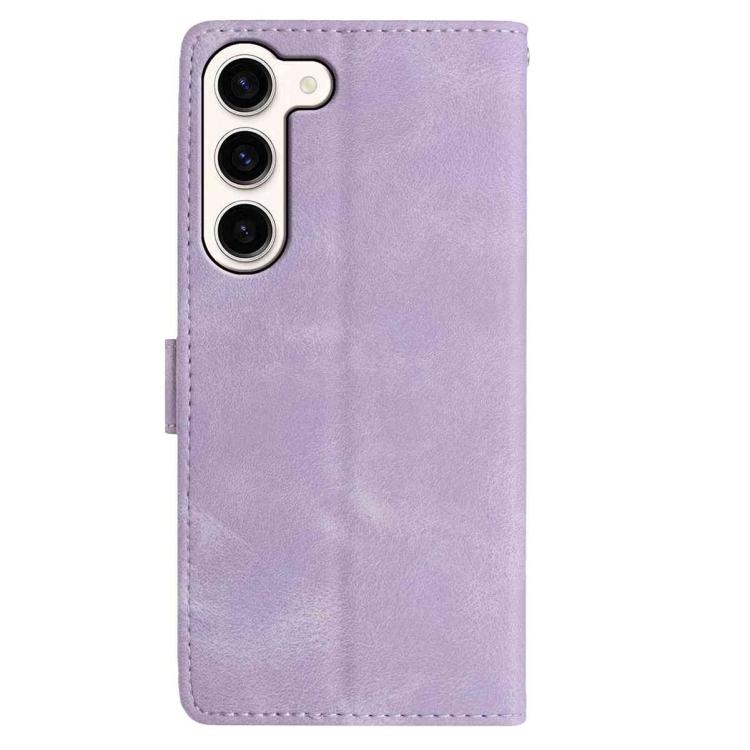 For Samsung Galaxy S23 5G Rose Flower Embossing Pattern Leather Phone Case