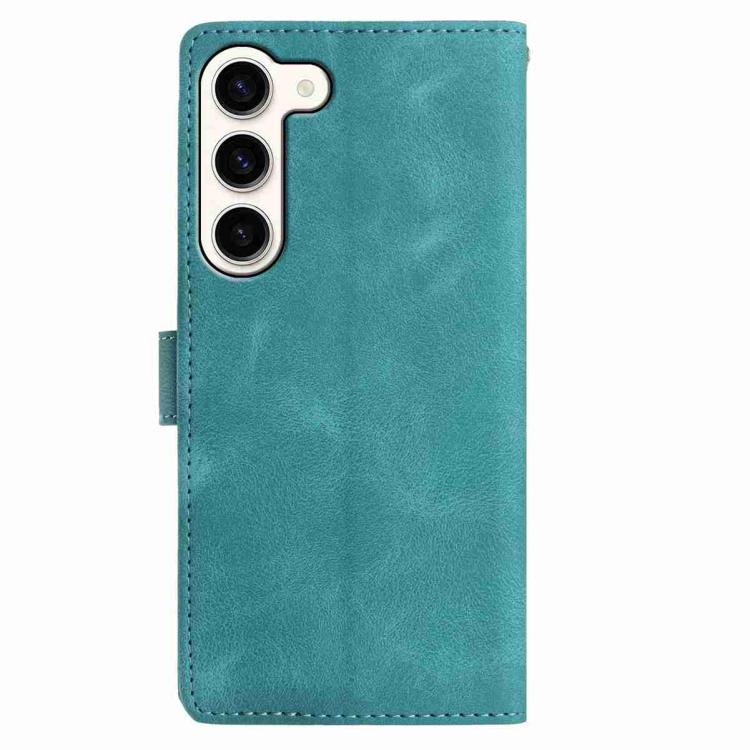 For Samsung Galaxy S23+ 5G Rose Flower Embossing Pattern Leather Phone Case