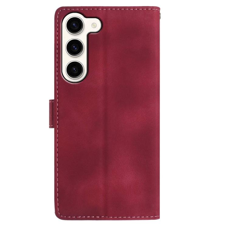 For Samsung Galaxy S23+ 5G Rose Flower Embossing Pattern Leather Phone Case